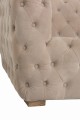 Sofa 3 Seats Buttons Suede Beige