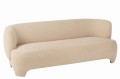 Sofa Knitted Textile/Wood White