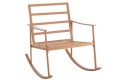 Fotel bujany Swing Metal/Textile White/Natural