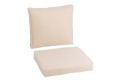 Fotel bujany Swing Metal/Textile White/Natural