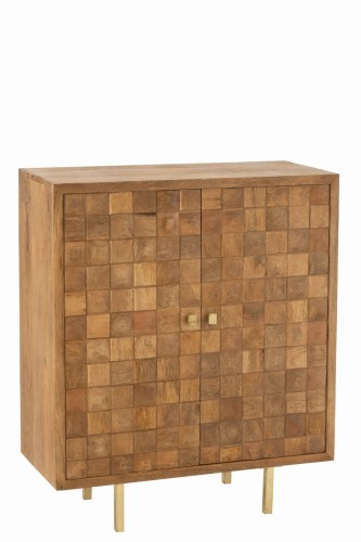 Komoda Nino Metal/Mango Wood Natural/Gold