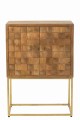 Komoda na podstawie Nino Metal/Mango Wood Natural/Gold