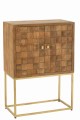 Komoda na podstawie Nino Metal/Mango Wood Natural/Gold