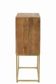 Komoda na podstawie Nino Metal/Mango Wood Natural/Gold