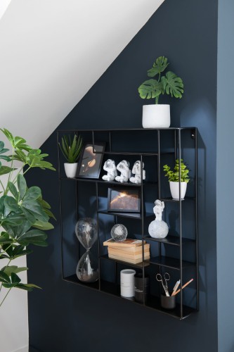 Półka ścienna Maranta Metal Black