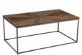 Stolik kawowy Shanil Wood/Iron Natural/Grey