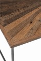 Stolik kawowy Shanil Wood/Iron Natural/Grey