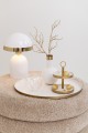Lampa Gold Border Metal Shiny White