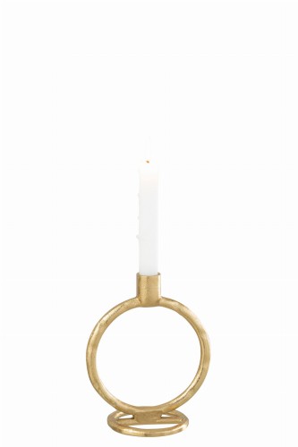 Świecznik Ring Aluminium Gold Large (id: 14557)