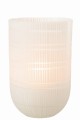 Wazon / Lampion Round Cut Glass White