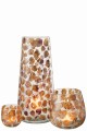 Lampion Gerard Glass Amber Small