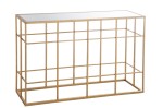 Konsola Console Bars Metal/Glass Gold