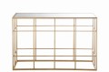 Konsola Console Bars Metal/Glass Gold