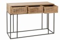 Konsola 3drawers Woven Reed Mango Wood Natural