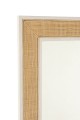 Lustro Molly Exotic Wood / White Rattan Large