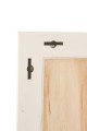 Lustro Molly Exotic Wood / White Rattan Large