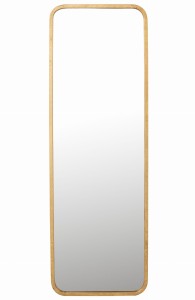 Lustro Mona Rectangle Iron/Glass Gold 
