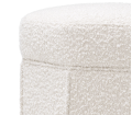 Pufa Bombay, w tkaninie Bouclé cream