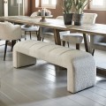 Ławka Dining Bench Brera, White Sand, Bouclé