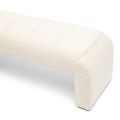 Ławka Dining Bench Brera, White Sand, Bouclé