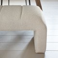 Ławka Dining Bench Brera, White Sand, Bouclé
