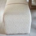 Ławka Dining Bench Brera, White Sand, Bouclé