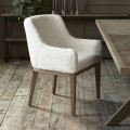 Krzesło Dining Chair Whistler, Snow, Faux Fur