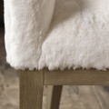 Krzesło Dining Chair Whistler, Snow, Faux Fur