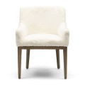 Krzesło Dining Chair Whistler, Snow, Faux Fur