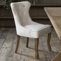 Krzesło Dining Chair George, Antique White, Rich Tweed