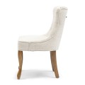 Krzesło Dining Chair George, Antique White, Rich Tweed