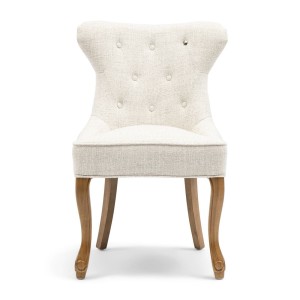 Krzesło Dining Chair George, Antique White, Rich Tweed