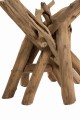 Stół Round Branch Wood/Glass Natural