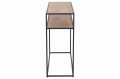 Konsola Zigzag Wood/Metal Natural/Black