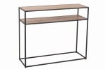 Konsola Zigzag Wood/Metal Natural/Black