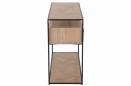 Konsola Zigzag 2 Drawers Wood/Metal Natural/Black