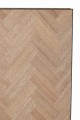 Komoda 4 Doors Zigzag Wood/Metal Natural/Black