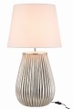 Lampa Foot+Shade Lines Earthenware Silver