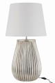 Lampa Foot+Shade Lines Earthenware Silver
