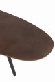 Stolik kawowy Drop Aluminium/Iron Brown Large