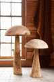 Rzeźba grzyb Mushroom Danda Chestnut Wood Natural Small