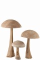 Rzeźba grzyb Mushroom Danda Chestnut Wood Natural Small