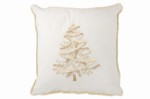 Poduszka dekoracyjna Tree Textile White/Gold