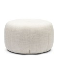 Pufa Pouf Falcone, Antique White, Rich Tweed