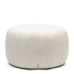 Pufa Pouf Falcone, Antique White, Rich Tweed