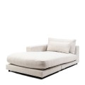 Szezlong Stephen Chaise Longue Left, rich tweed, antique white