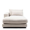 Szezlong Stephen Chaise Longue Left, rich tweed, antique white