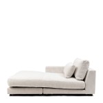 Szezlong Stephen Chaise Longue Left, rich tweed, antique white