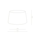 Abażur Cambridge Lamp Shade naturel 35 x 45