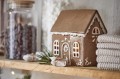 Lampion domek House f/tealight Stillenat Gingerbread door wreath
